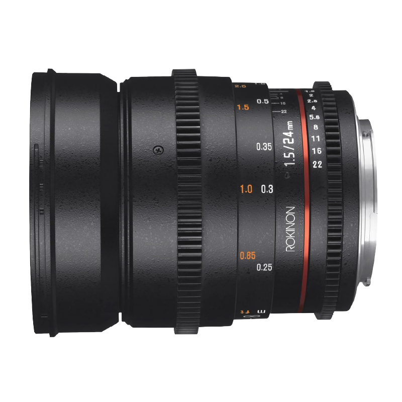 Lente Rokinon EF 24 mm T1.5 - (77ø) FF