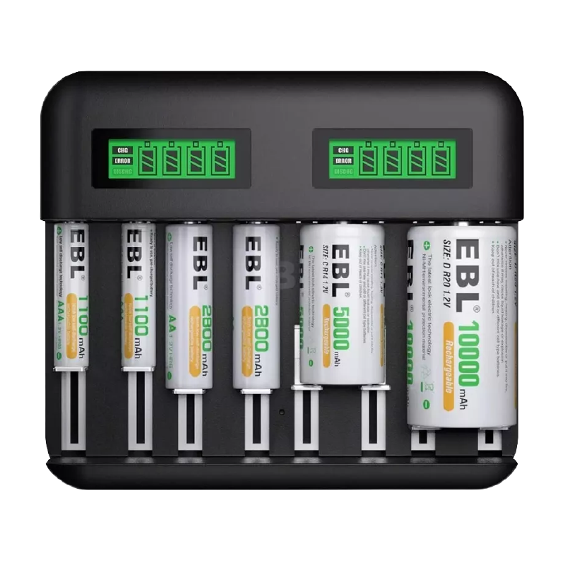 Cargador Universal Pilas  - Aa Aaa C D Usb Inteligente EBL